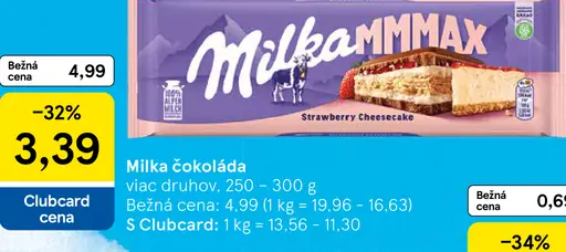 Milka Mliečna čokoláda