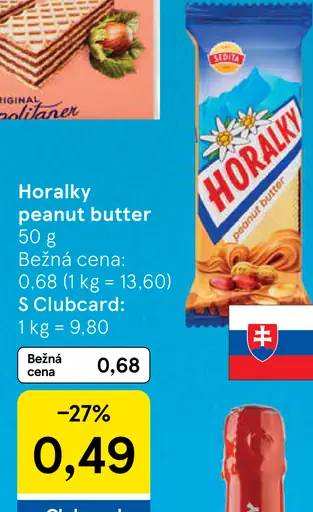 Horalky peanut butter