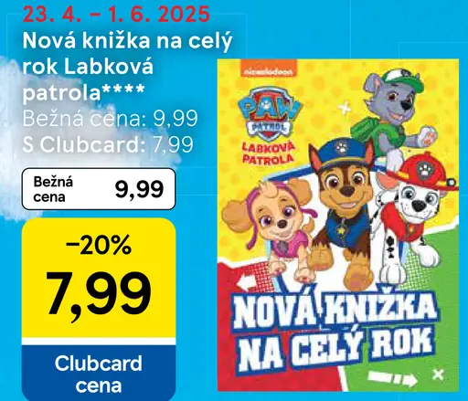 Nová knižka na celý rok Labková patrola