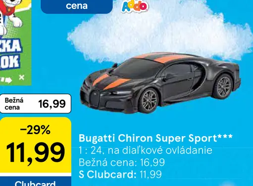Bugatti Chiron Super Sport na diaľkové ovládanie