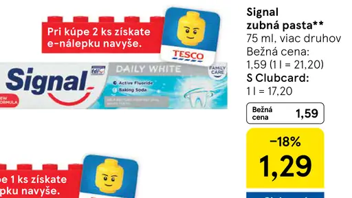 Signal zubná pasta