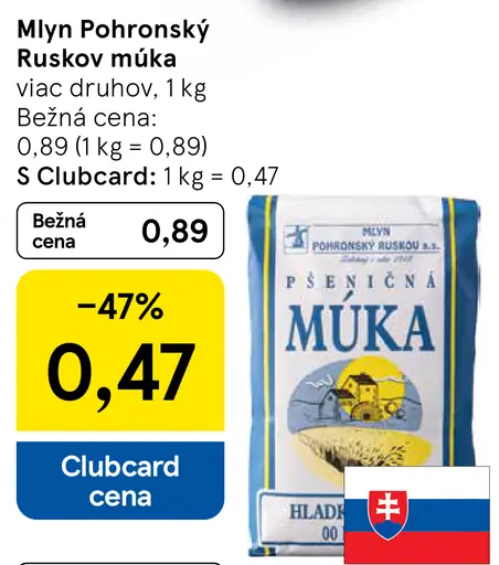 Mlyn Pohronský Ruskov Špaldová múka celozrnná