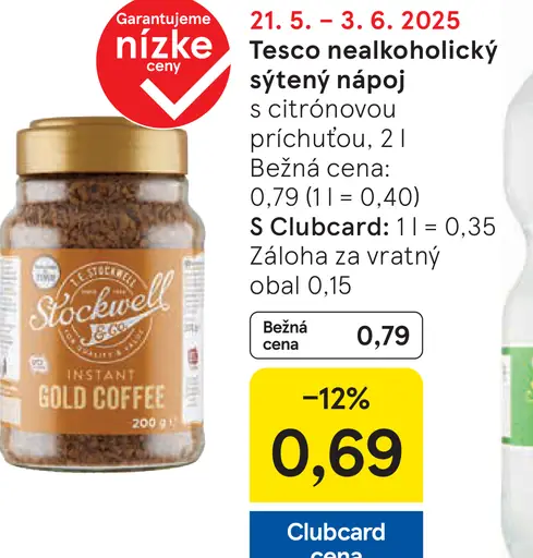 Stockwell & Co. Gold instantná káva sušená mrazom