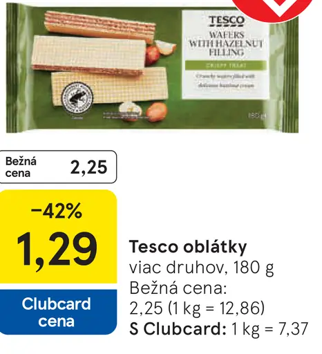 Tesco oblátky