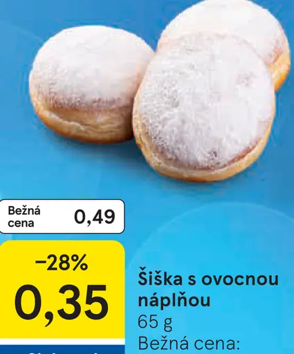 Šiška s ovocnou náplňou
