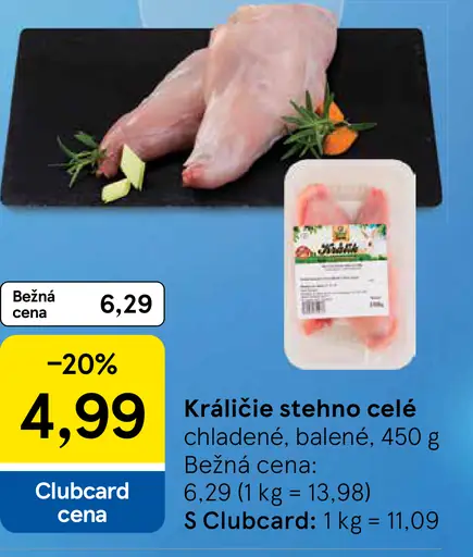 Králičie stehno celé