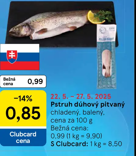 Pstruh dúhový pitvaný