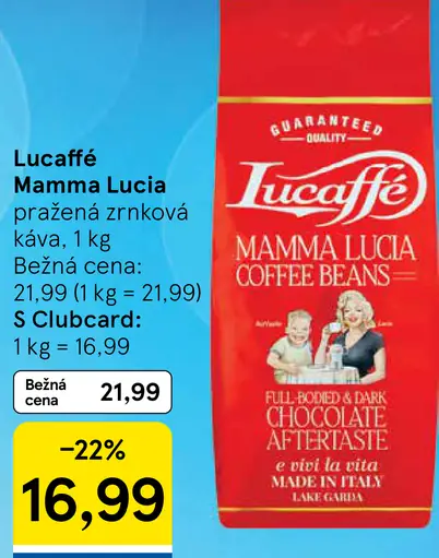 Lucaffé Mamma Lucia pražená zrnková káva