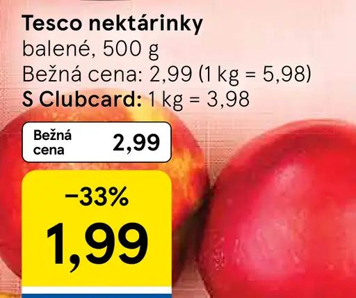 Tesco nektárinky