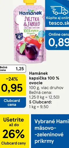 Hamánek kapsička 100 % ovocie