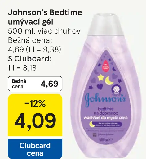 Johnson's Bedtime umývací gél