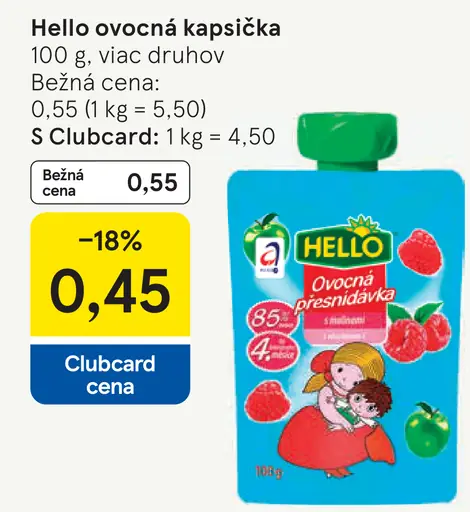 Hello ovocná kapsička