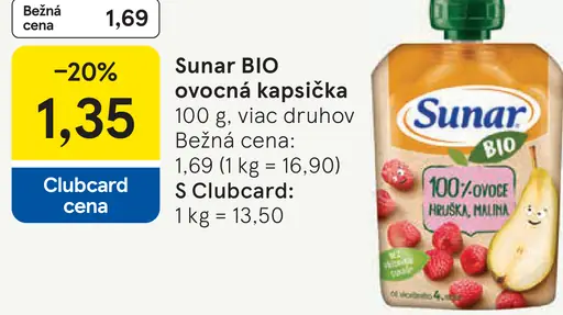 Sunar BIO ovocná kapsička