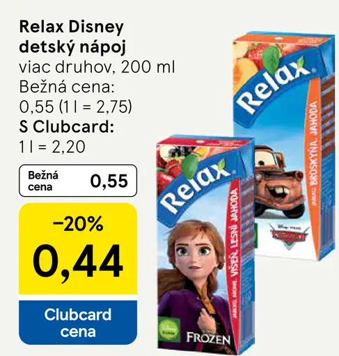 Relax Disney detský nápoj