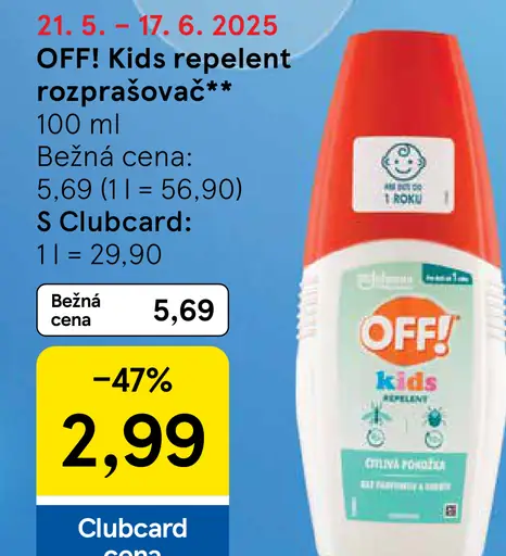 OFF! Kids repellent rozprašovač