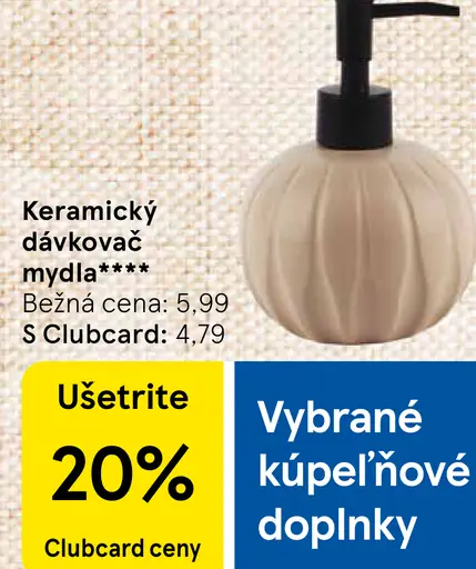 Keramický dávkovač mydla