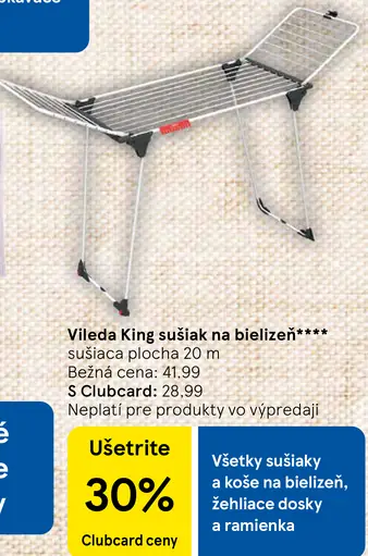 Vileda King sušiak na bielizeň