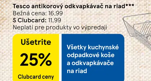 Tesco antikorový odkvapkávač na riad