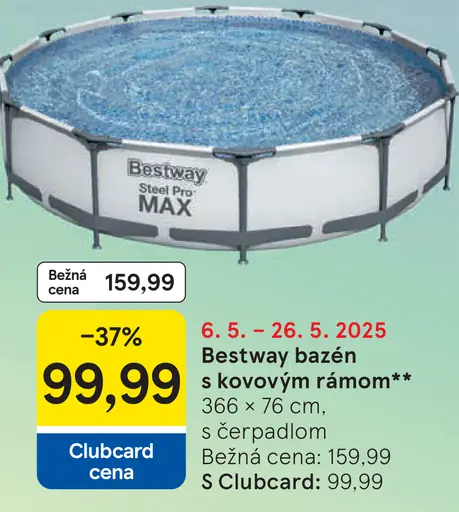 Bestway bazén s kovovým rámom