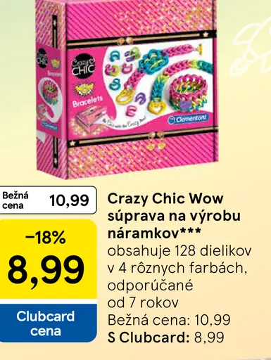 Crazy Chic Wow súprava na výrobu náramkov
