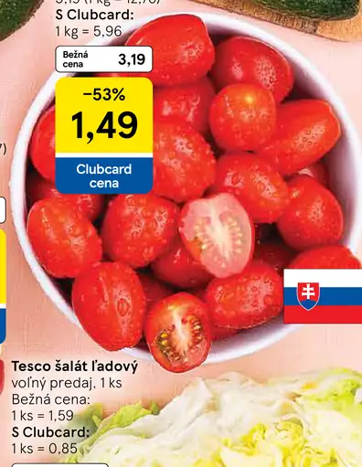 Tesco Baby paradajky podlhovasté