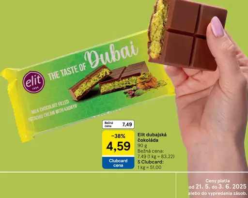 Elit dubajská čokoláda