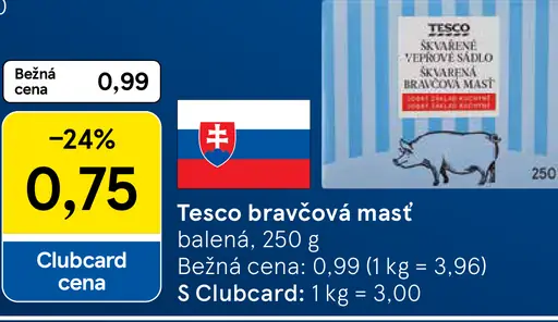 Tesco bravčová masť
