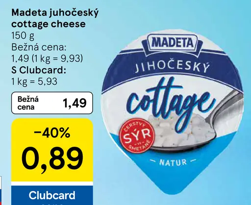 Madeta Jihočeský cottage cheese