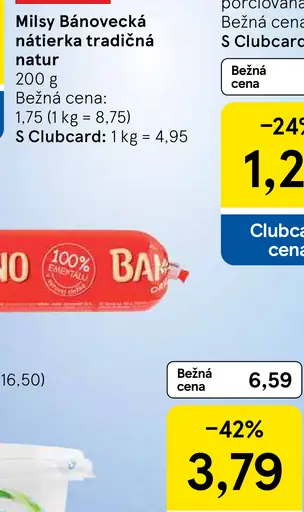 Milsy Bánovecká nátierka tradičná natur