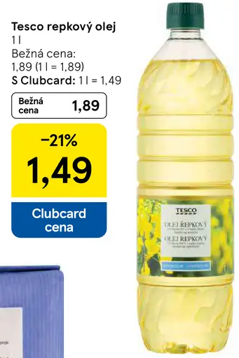 Tesco repkový olej