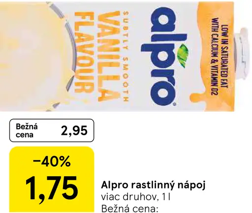 Alpro rastlinný nápoj