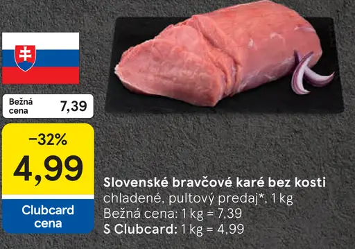 Slovenské bravčové karé bez kosti