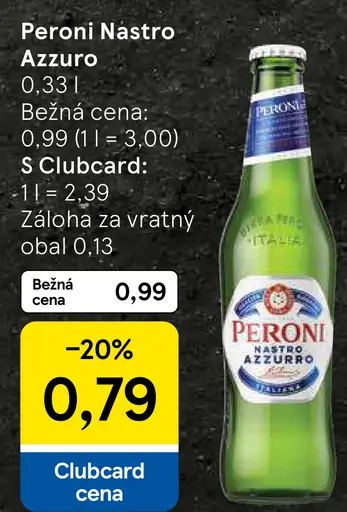 Peroni Nastro Azzuro plechovka