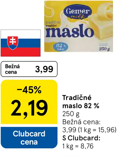 Gemer Produkt Tradičné maslo