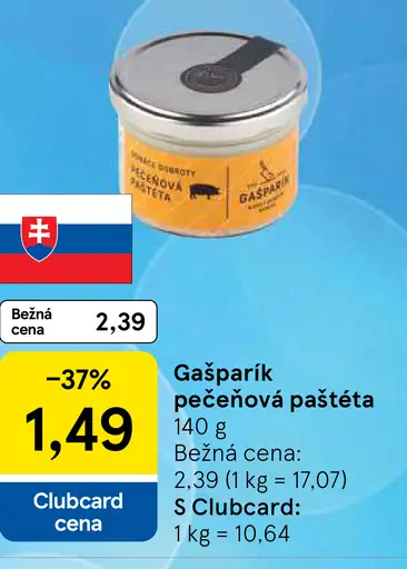 Gašparík pečeňová paštéta