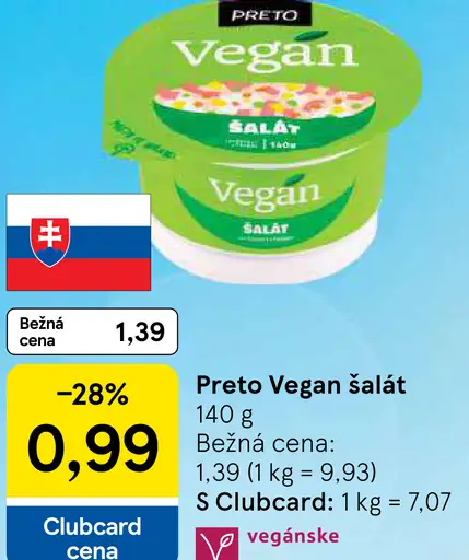 Preto šalát lahôdkový vegan