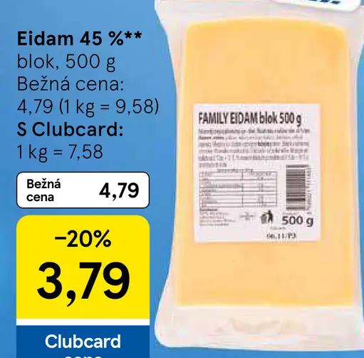 Eidam 45 % blok