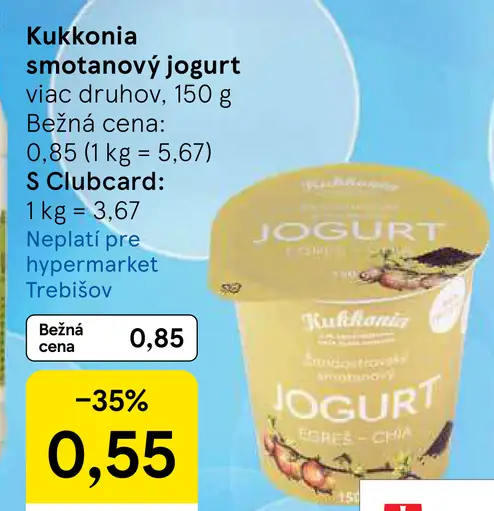 Kukonia smotanový jogurt