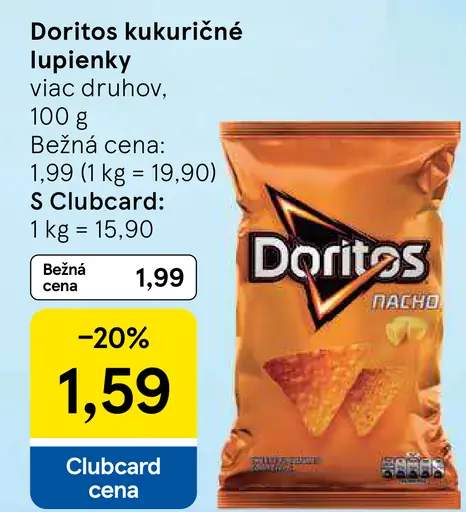 Doritos kukuričné lupienky