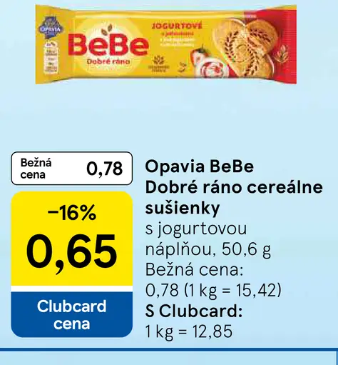 Opavia BeBe Dobré ráno cereálne sušienky
