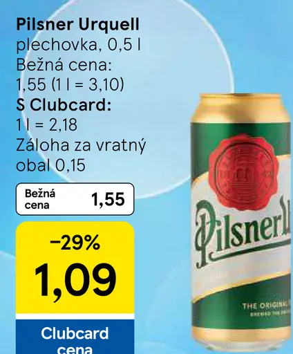 Pilsner Urquell plechovka