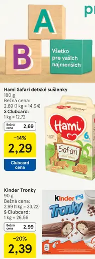Hami Safari detské sušienky