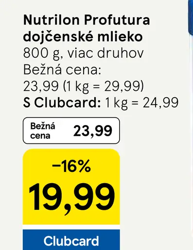 Nutrilon Profutura dojčenské mlieko