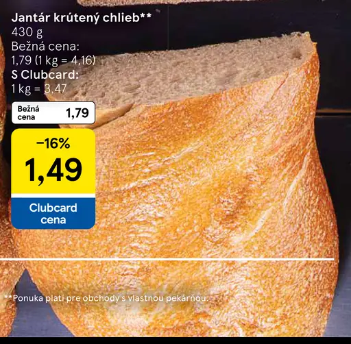 Jantár krútený chlieb