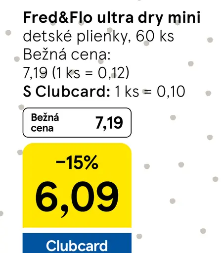 Fred&Flo ultra dry mini detské plienky