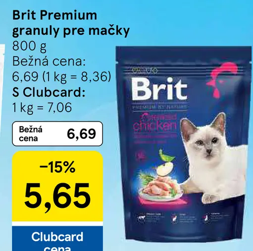 Brit Premium granuly pre mačky