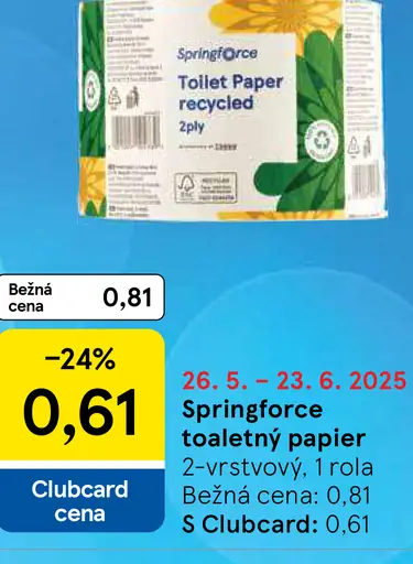Springforce toaletný papier