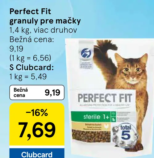 Perfect Fit granuly pre mačky
