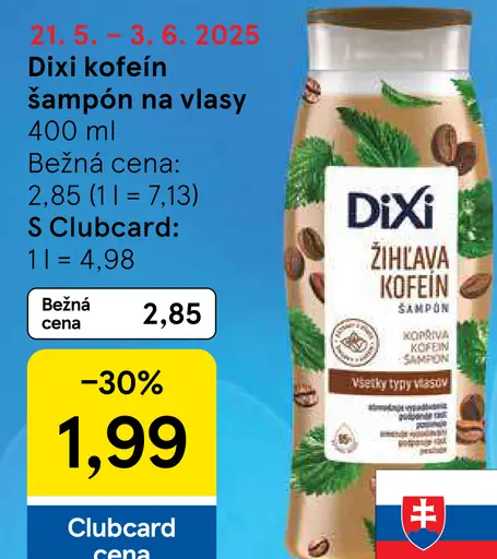 Dixi kofeín šampón na vlasy
