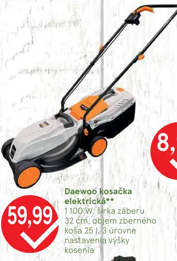 Daewoo elektrická kosačka